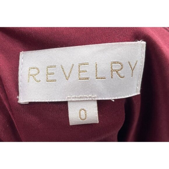 Revelry Bridesmaid Dress Velvet Size 0 Jade Velvet One Shoulder Romantic Rose - Picture 10 of 11